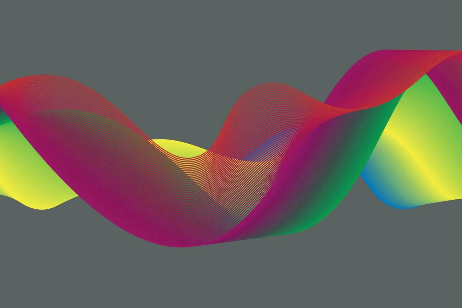 bunt Gradient Welle Linie. Flüssigkeit abstrakt Hintergrund. geeignet zum Landung Seite und Computer Desktop Hintergrund vektor