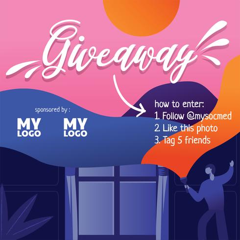 Instagram Contest Mall Vector Design