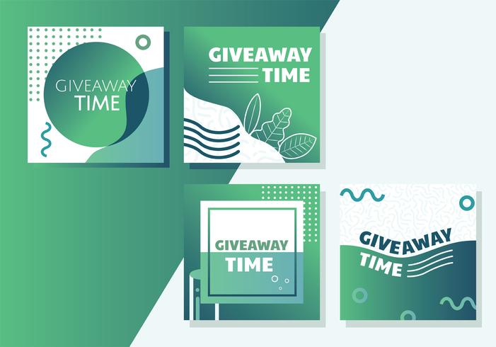 Instagram Contest Mall Vector Design