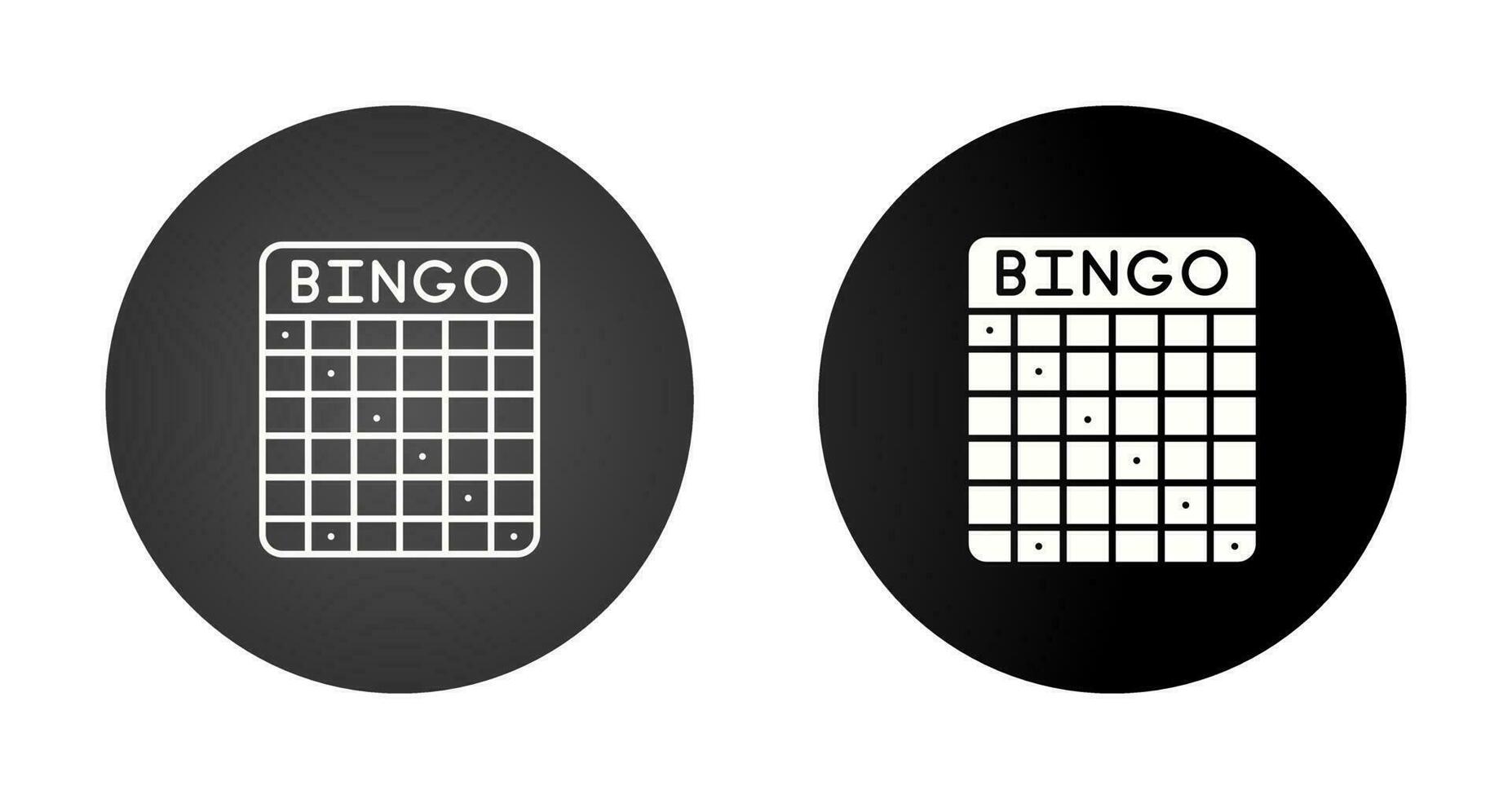 Bingo-Vektor-Symbol vektor