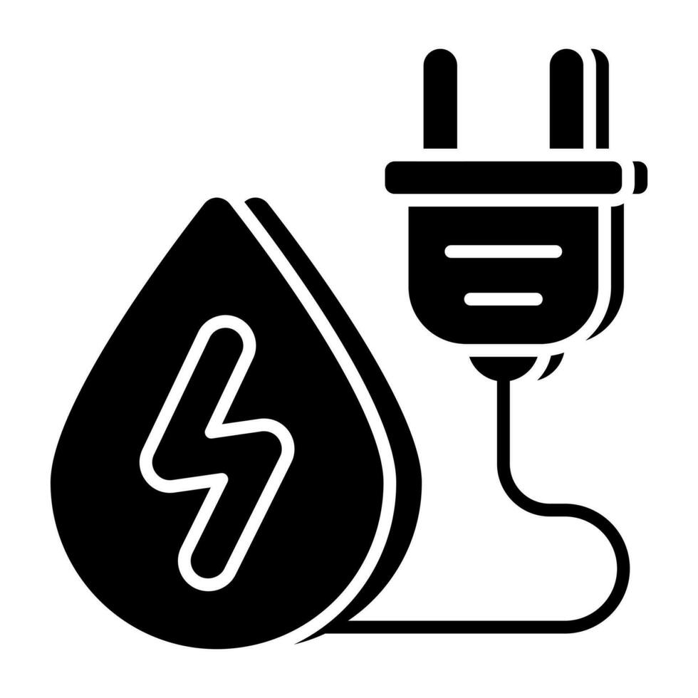 ein Symbol Design von Wasser Energie vektor