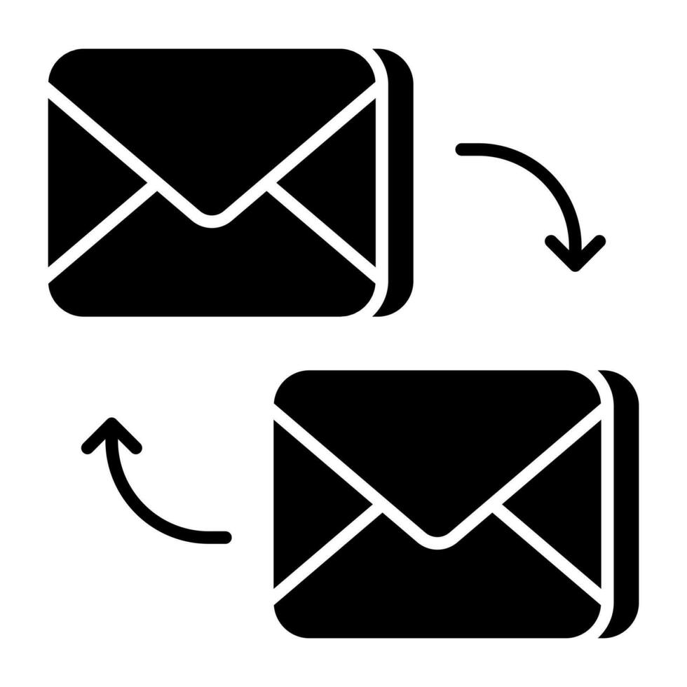 Prämie herunterladen Symbol von Mail Transfer vektor