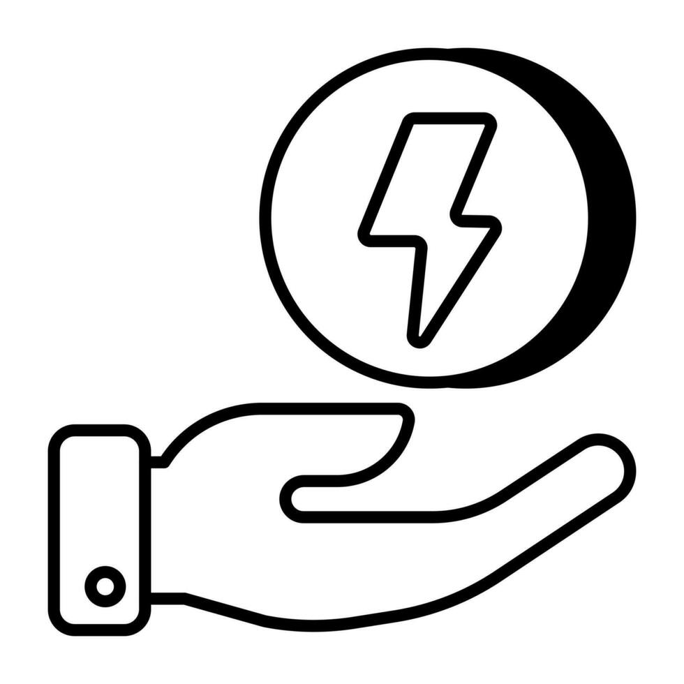 Premium-Download-Symbol von Energy Care vektor