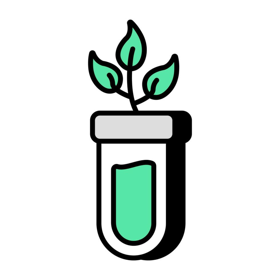 perfekt Design Symbol von botanisch Tube vektor