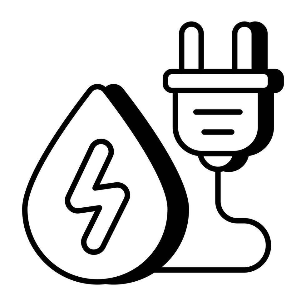 ein Symbol Design von Wasser Energie vektor