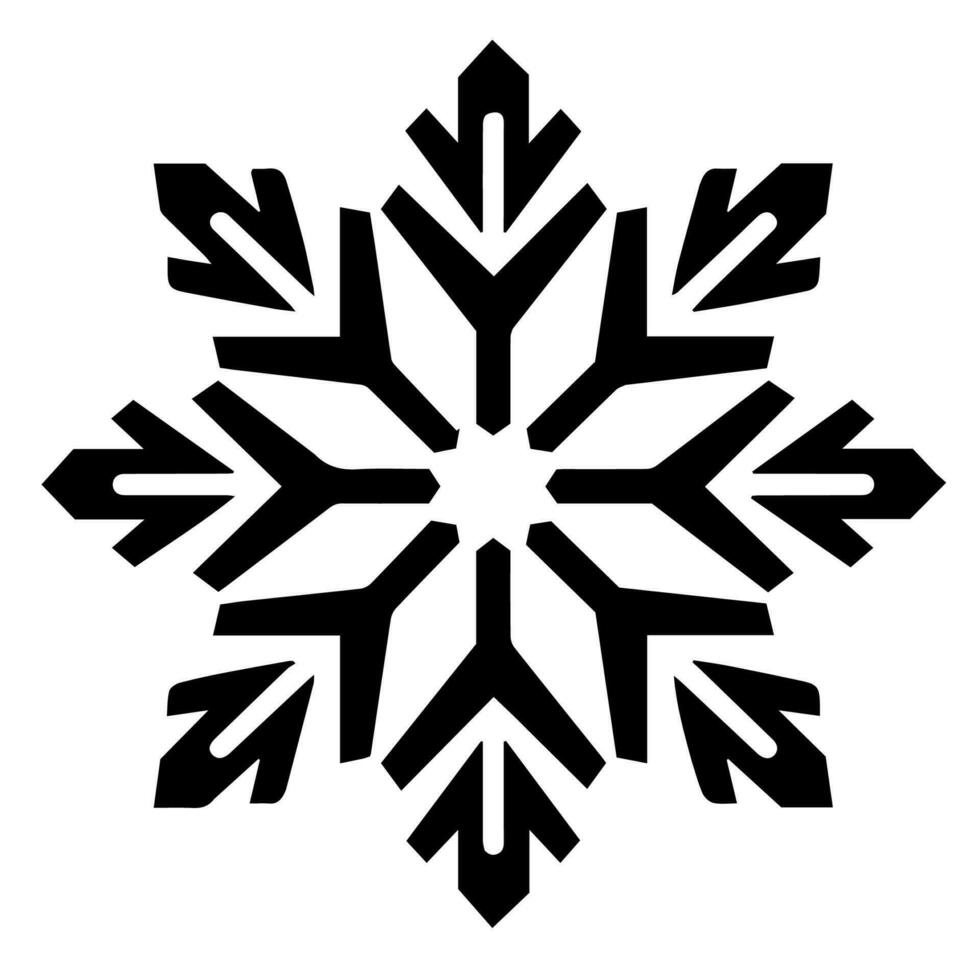 snöflinga vektor ikon xmas december dekoration