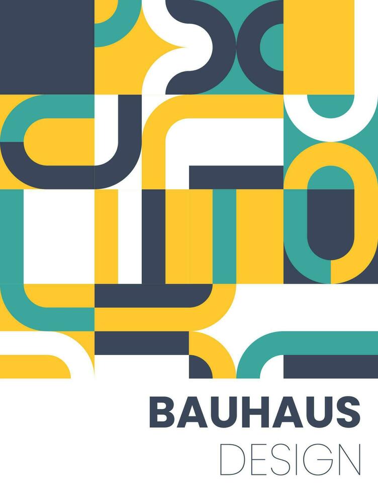 abstrakt Bauhaus Elemente Formen zum verwenden wie Startseite oder Poster vektor