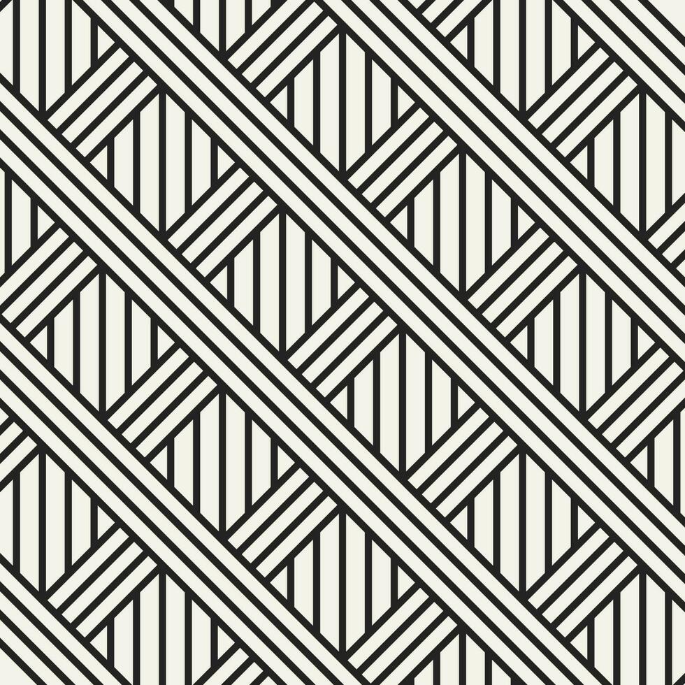 abstrakt Vertikale Linien mit diagonal inbegriffen gestreift Hintergrund im schwarz und Weiß Farbe. vektor