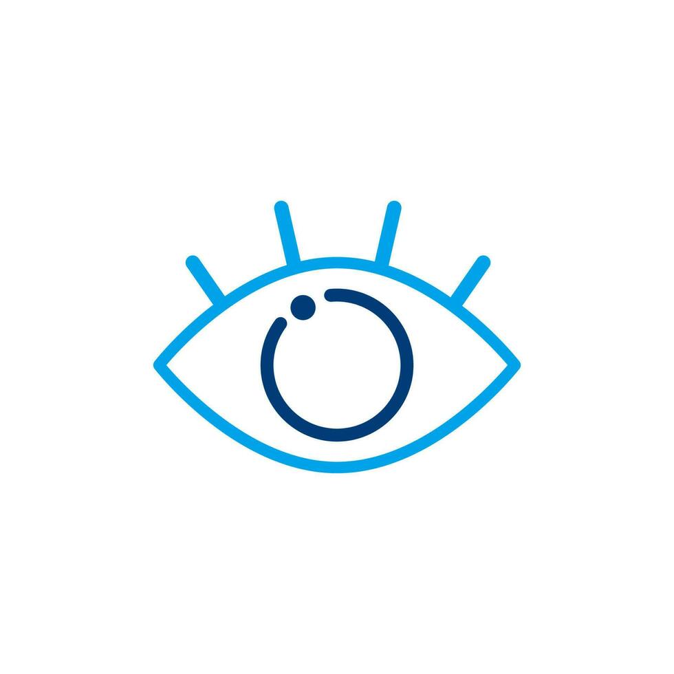 Auge Symbol Logo Vektor Design Illustration