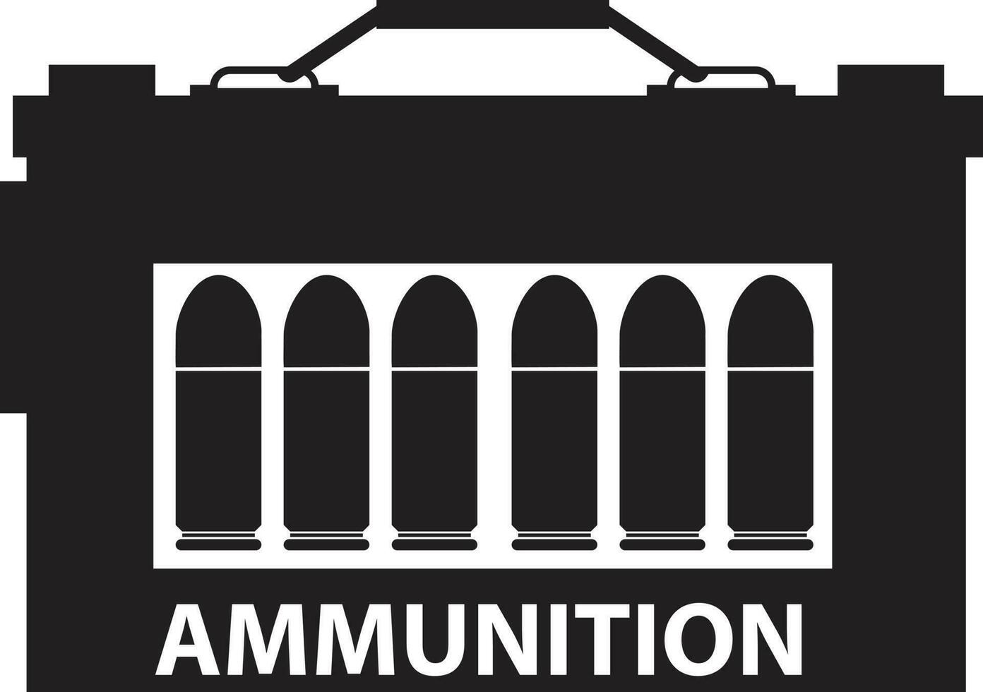 militär ammunition låda ammunition spjällåda ikon på vit bakgrund. resurs ammunition lager lådor tecken. platt stil. vektor