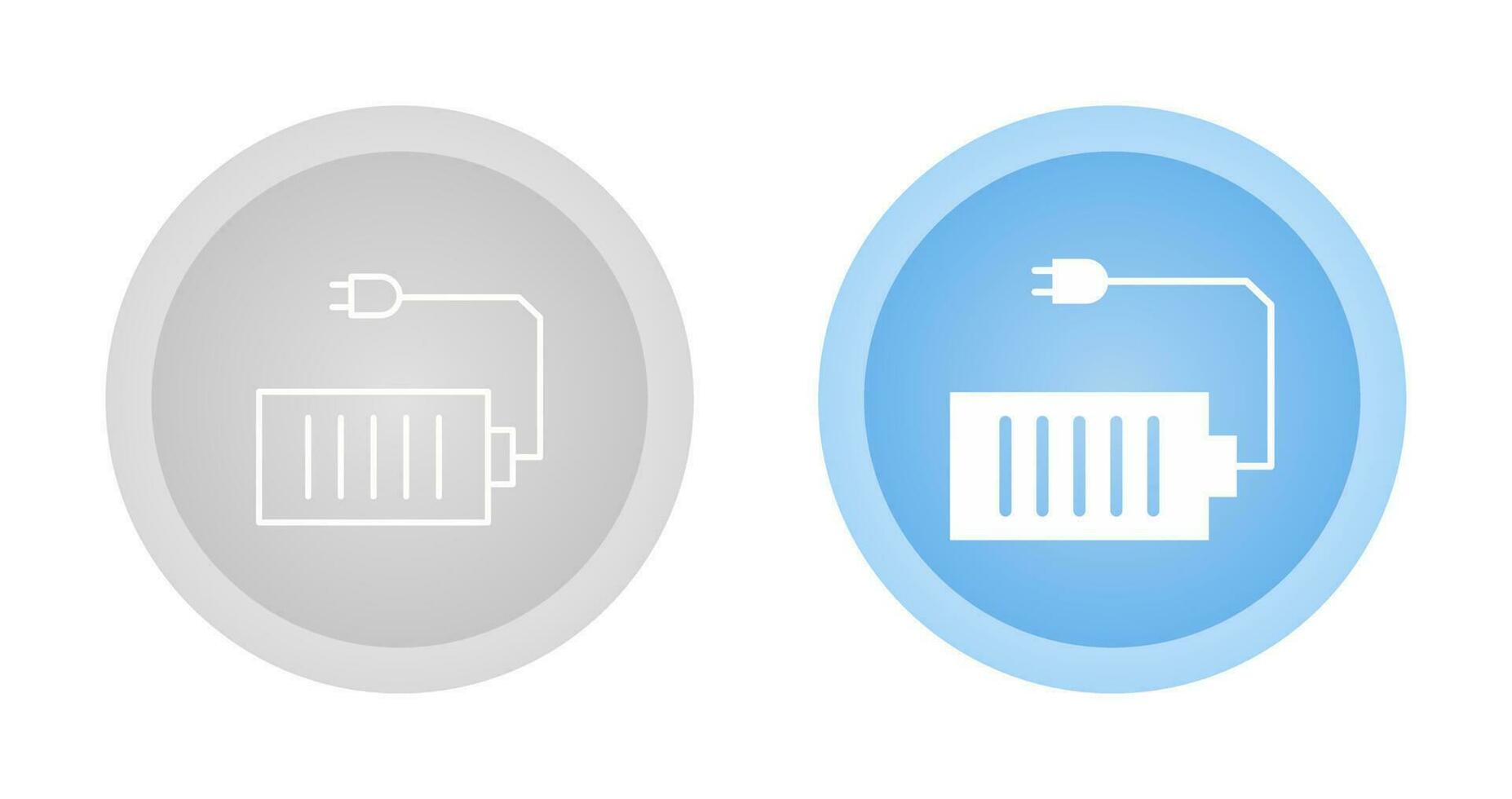 Vektorsymbol für Zelle und Stecker vektor