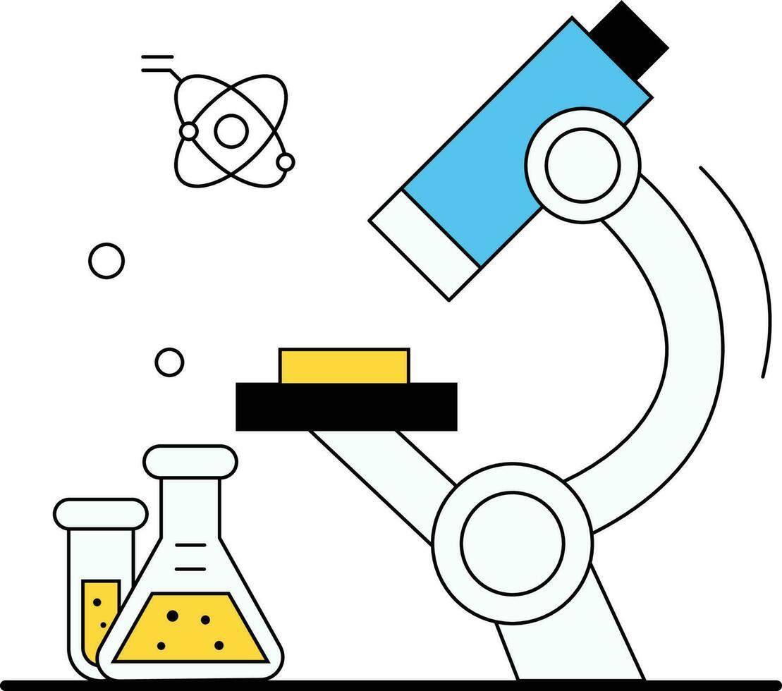 Wissenschaft Technologie eben Illustration vektor