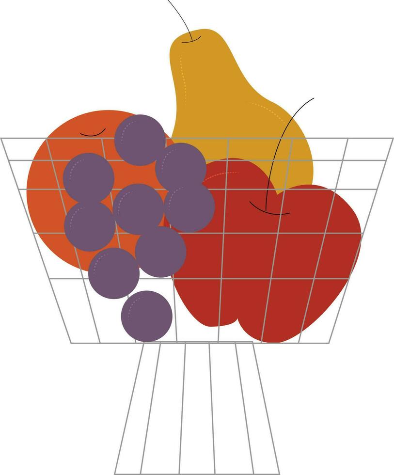 Obst Tablett eben Symbol vektor