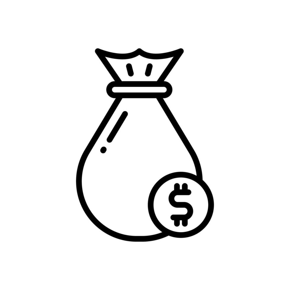 pengar väska ikon för din hemsida, mobil, presentation, och logotyp design. vektor