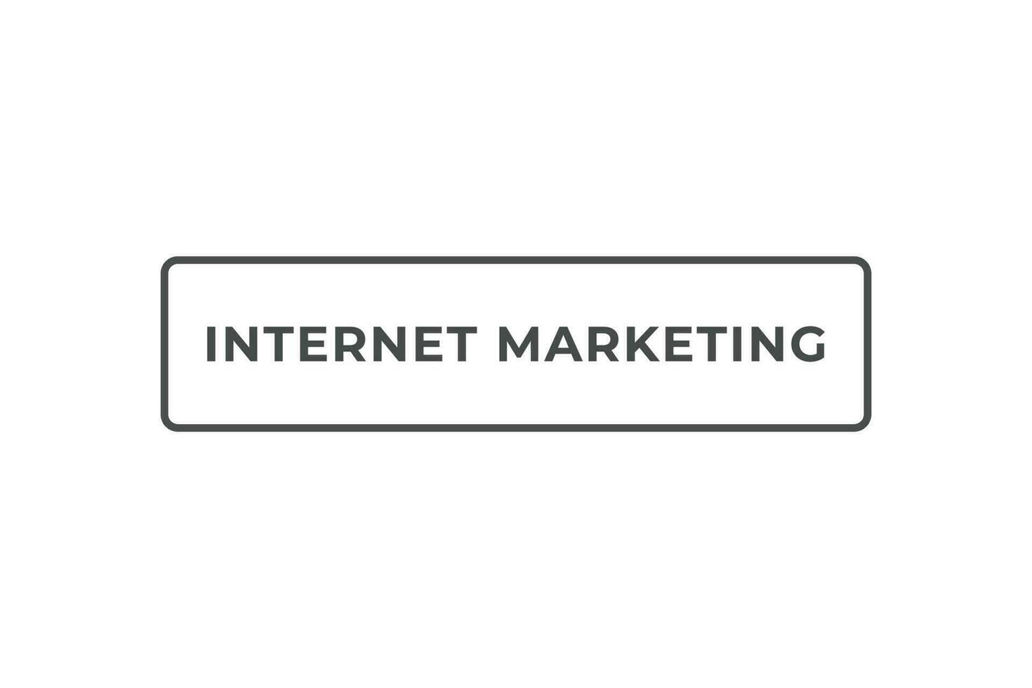 Internet Marketing Taste. Rede Blase, Banner Etikette Internet Marketing vektor