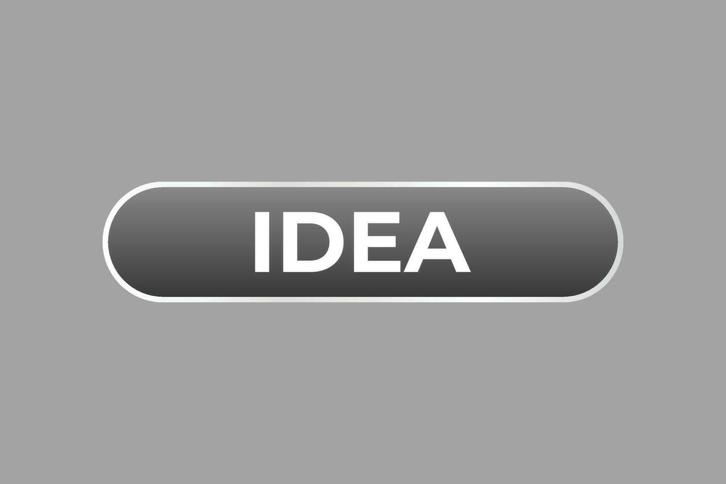 Idee Taste. Rede Blase, Banner Etikette Idee vektor
