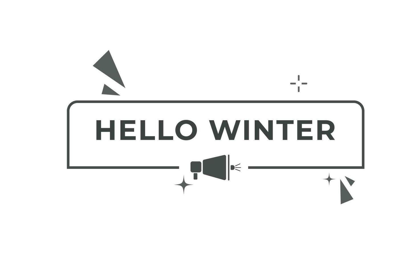 Hallo Winter Taste. Rede Blase, Banner Etikette Hallo Winter vektor