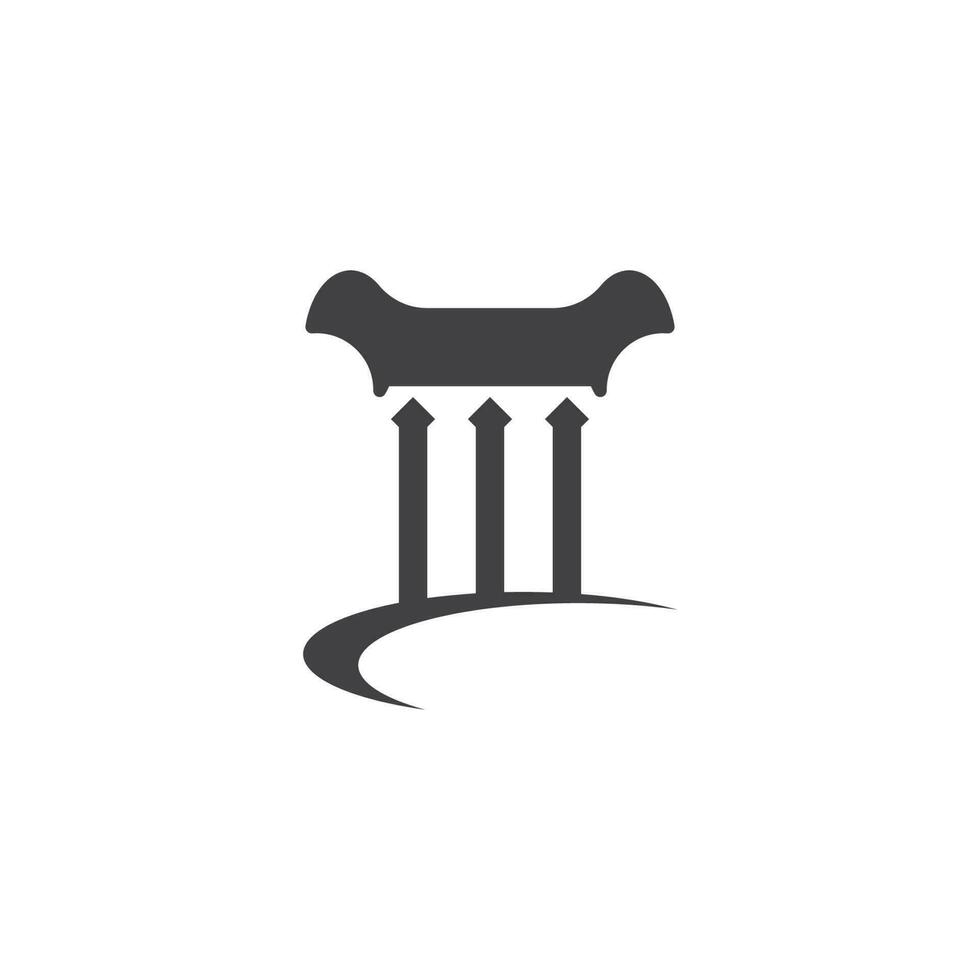 business pelare kolumn logotyp vektor symbolikon