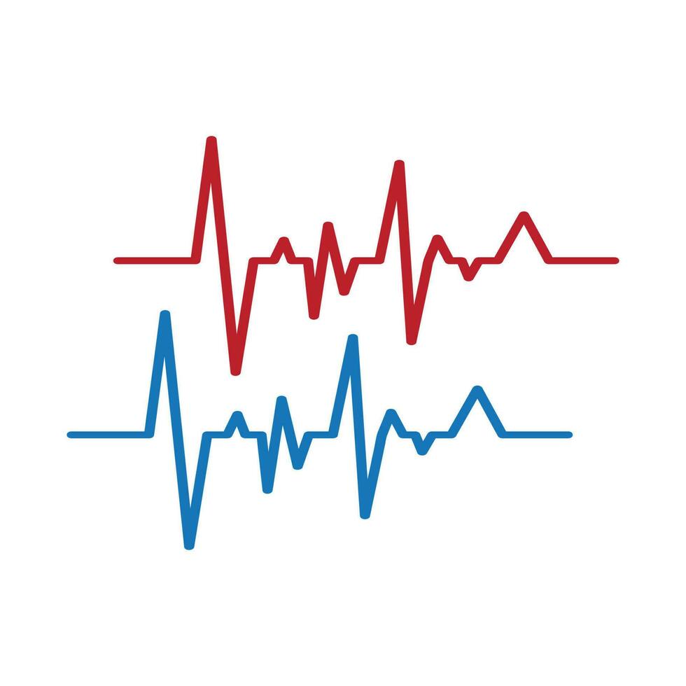 Herz schlagen Logo oder Impuls Linie Logo zum medizinisch Medizin mit modern Vektor Illustration Konzept