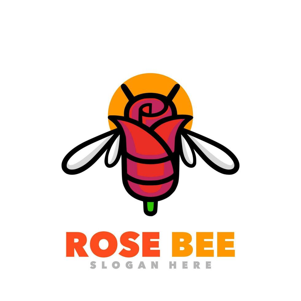 Rose Biene Logo vektor