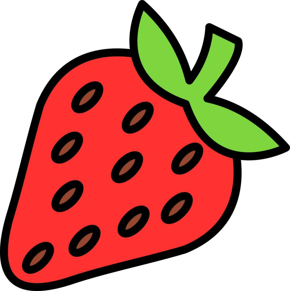 Erdbeer-Vektor-Icon-Design vektor
