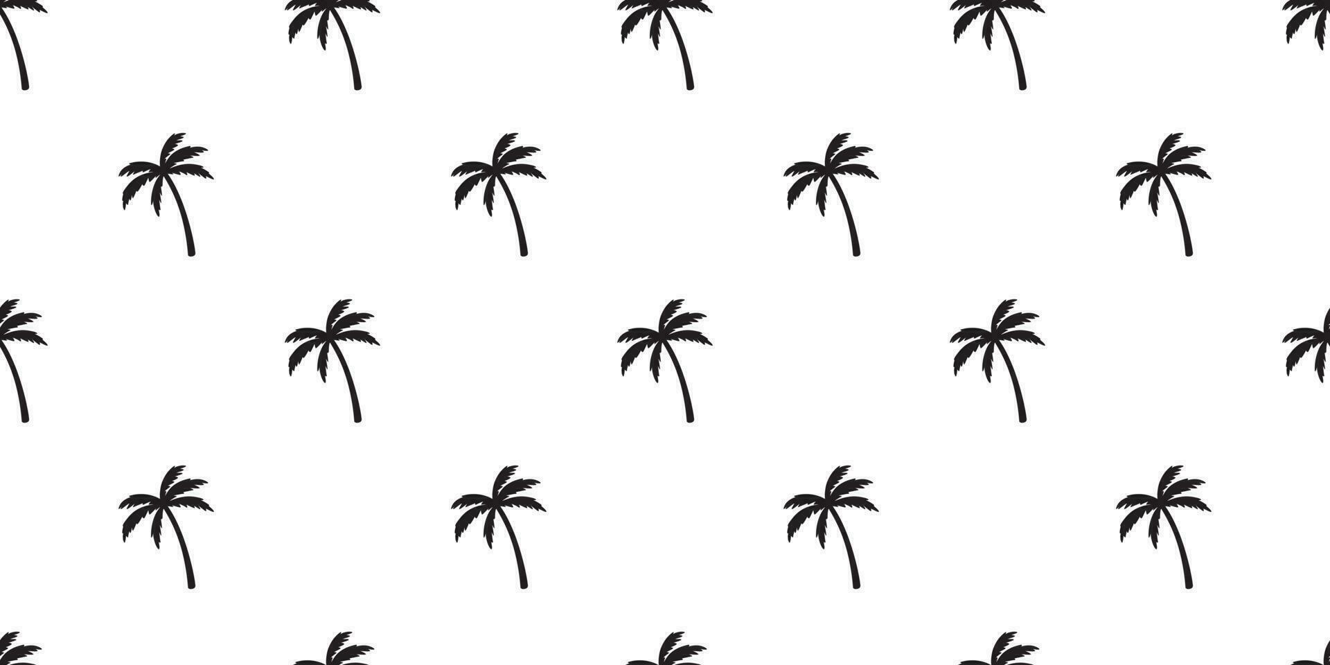 handflatan träd sömlös mönster vektor kokos träd ö strand sommar tropisk scarf isolerat bricka bakgrund upprepa tapet illustration
