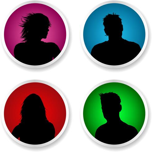 Människor avatars vektor