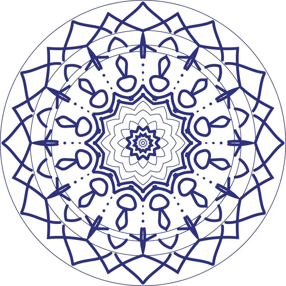 modern kreativ Mandala Design Hintergrund vektor