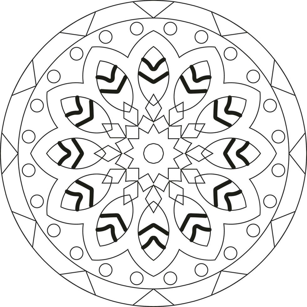 modern kreativ Mandala Design Hintergrund vektor