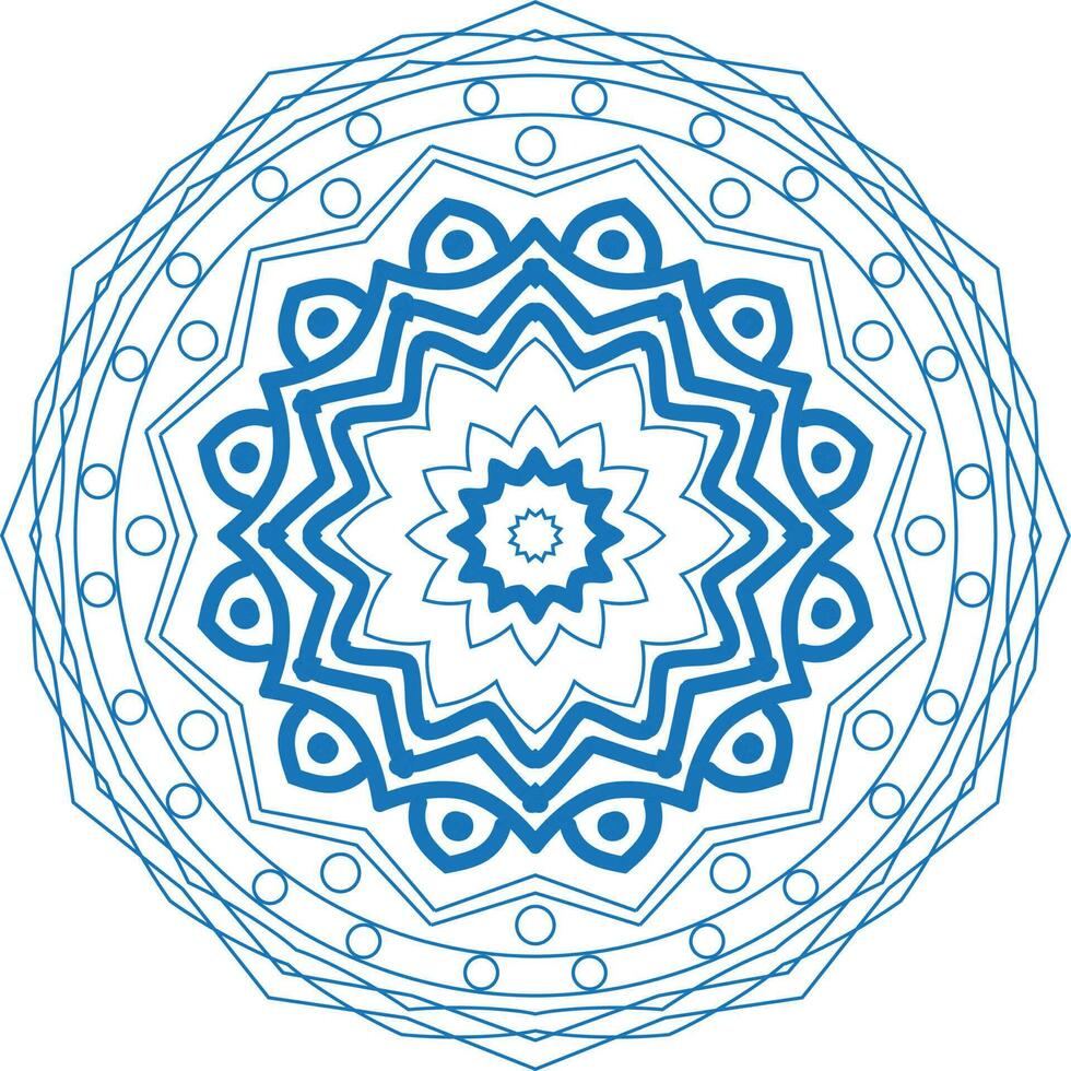 modern kreativ Mandala Design Hintergrund vektor