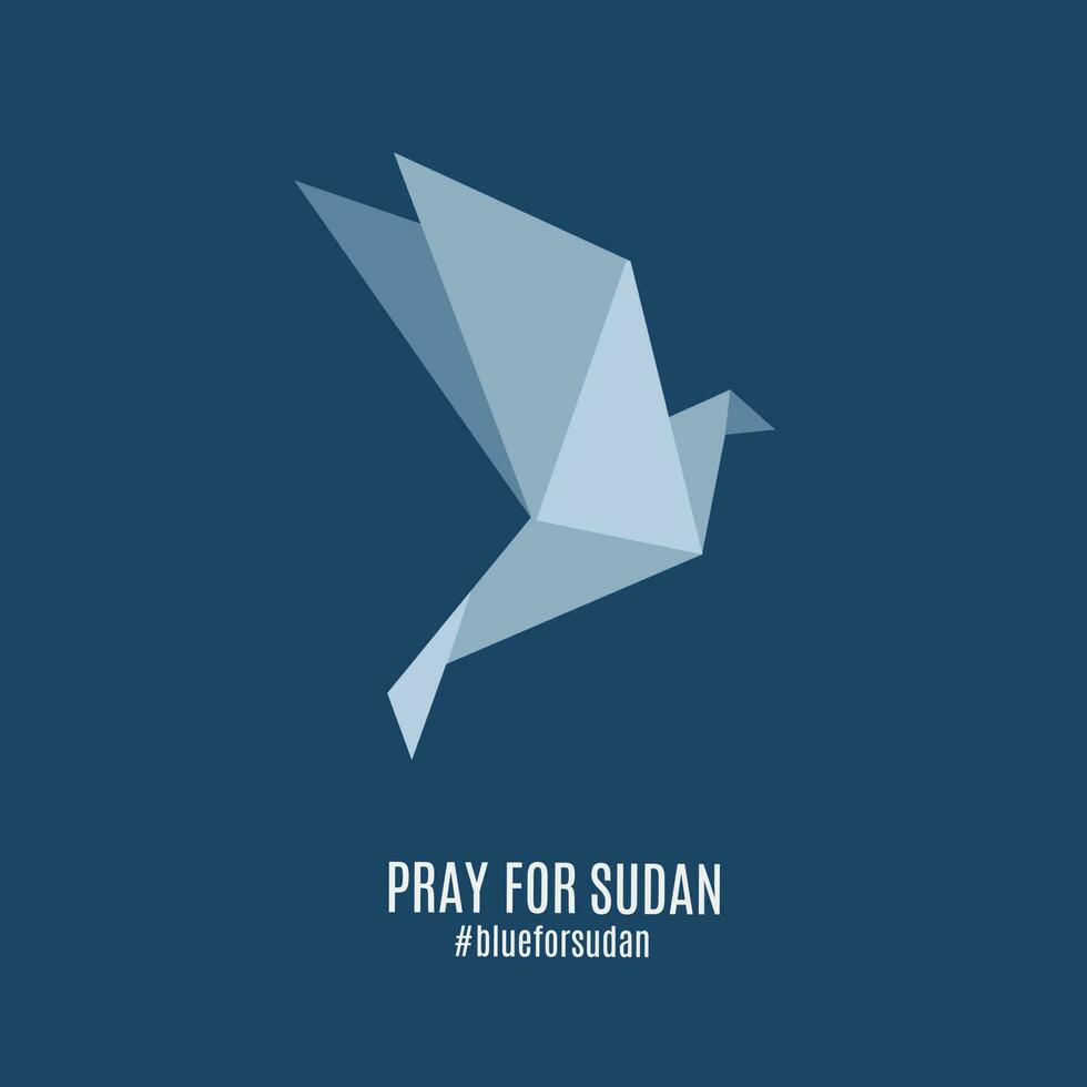 Illustration Vektor von beten zum Sudan und Blau zum Sudan perfekt zum Druck, Banner usw