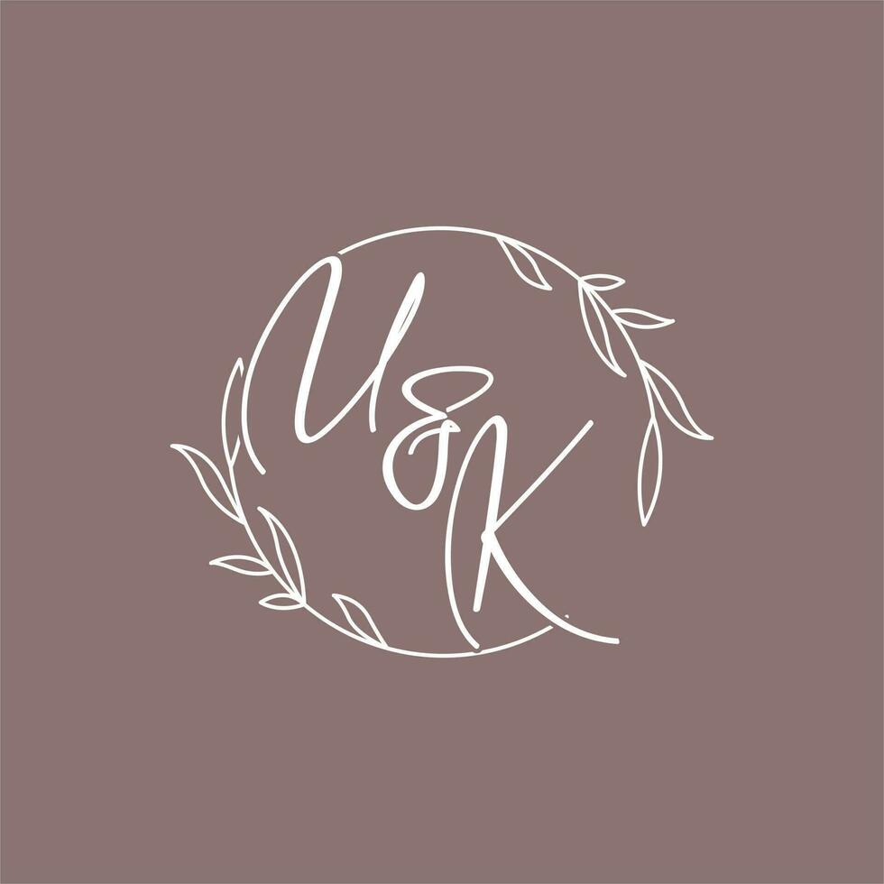 Vereinigtes Königreich Hochzeit Initialen Monogramm Logo Ideen vektor