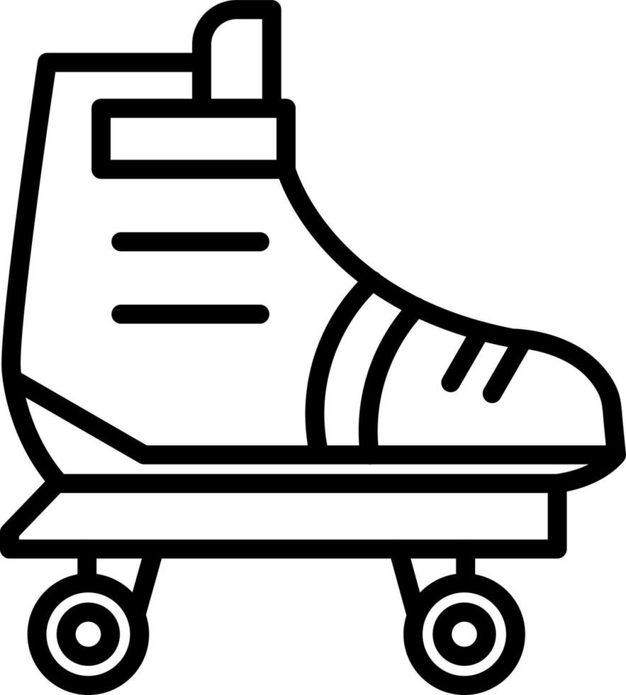 Rollschuh-Vektor-Icon-Design vektor