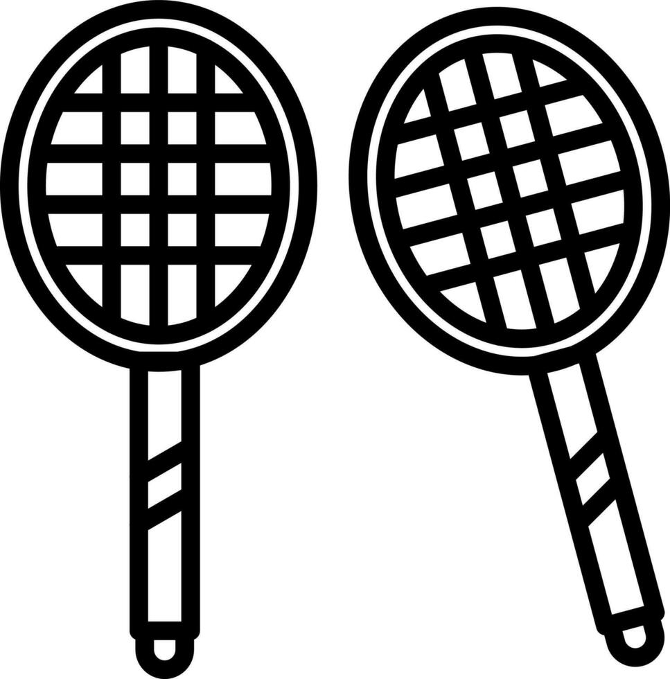 Badminton-Vektor-Icon-Design vektor