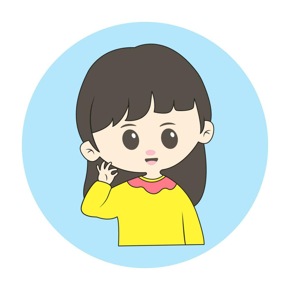 Chibi Maskottchen Charakter zum Logo vektor
