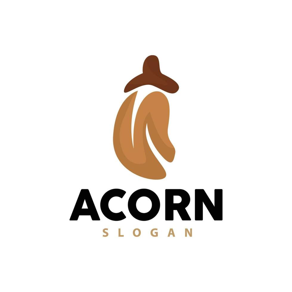 acron Logo, Prämie Design einfach Jahrgang retro Stil, Vektor Eiche Nüsse Eicheln, Symbol Symbol Illustration Vorlage