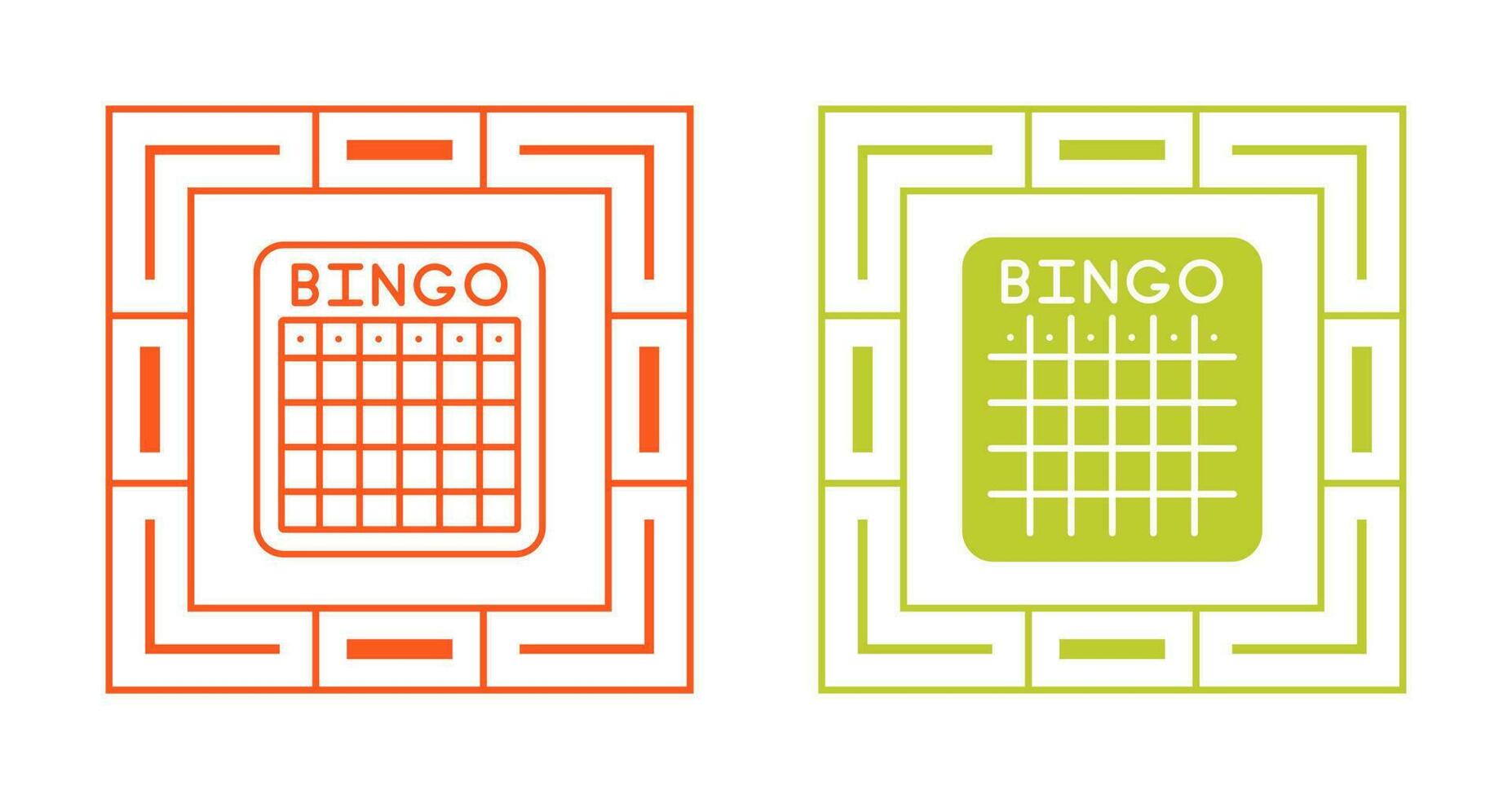 Bingo-Vektor-Symbol vektor