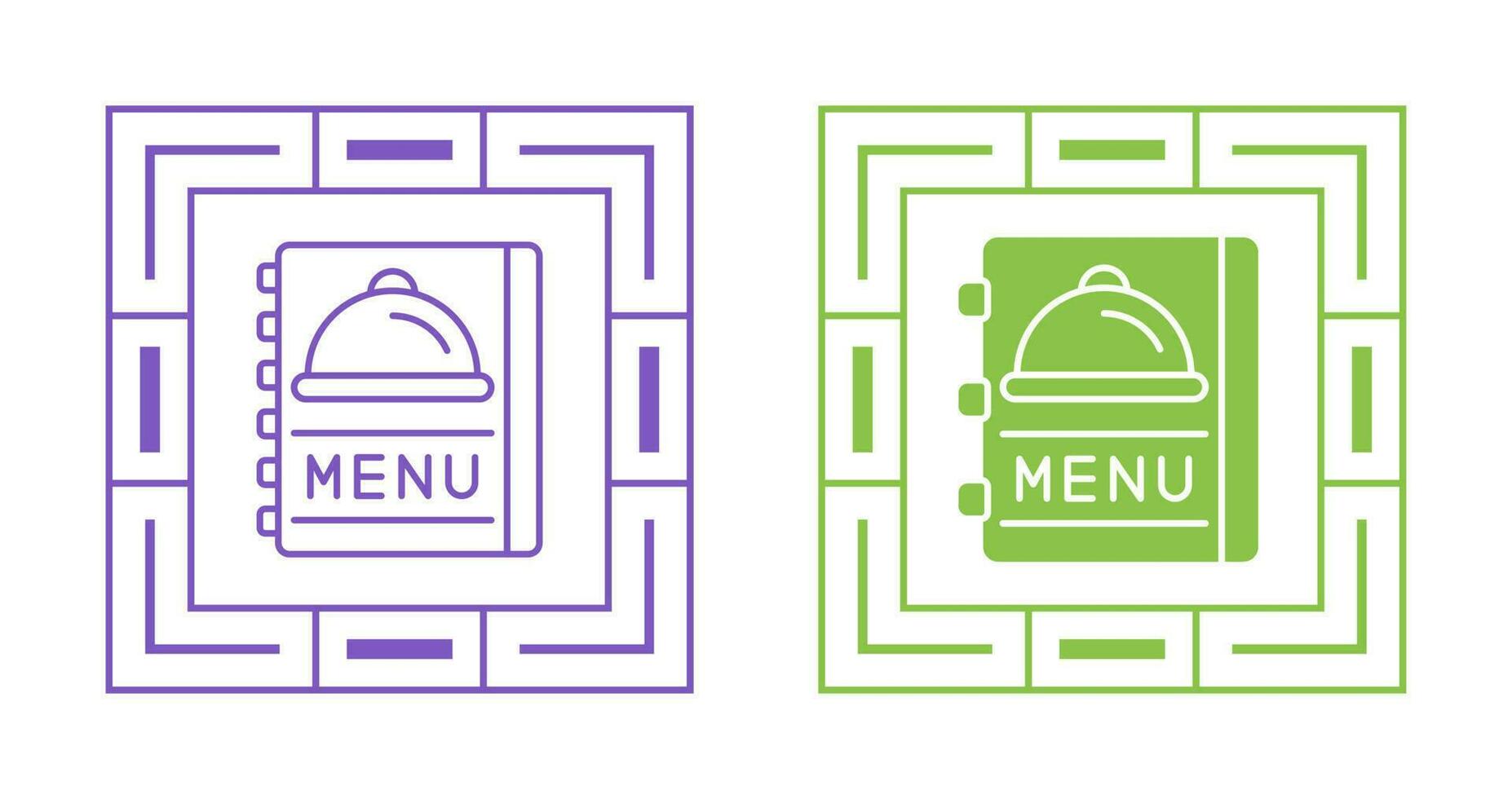 Vektorsymbol für das Menü „Essen“. vektor