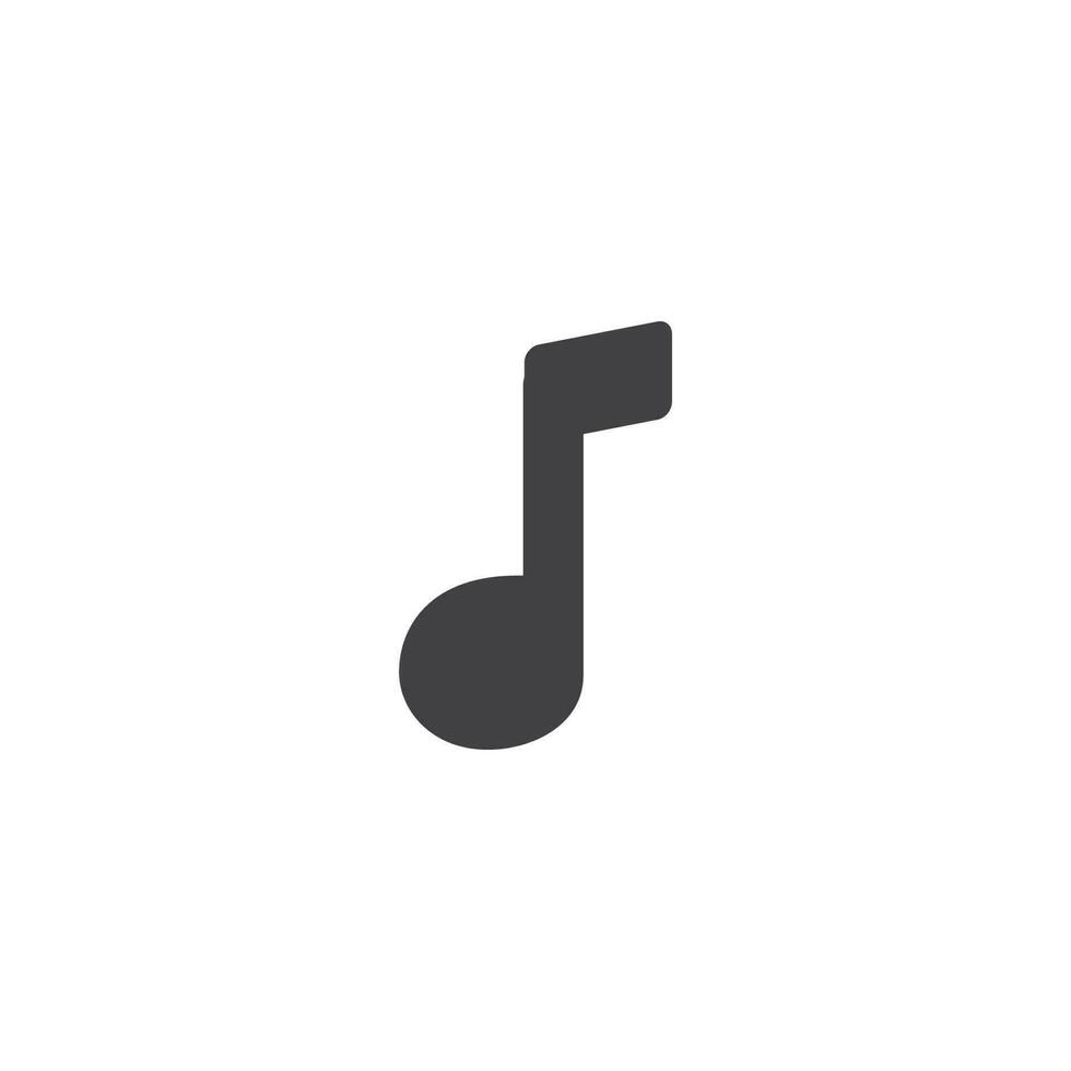 Musik- Hinweis Symbol Vektor Illustration isoliert auf Weiß Hintergrund