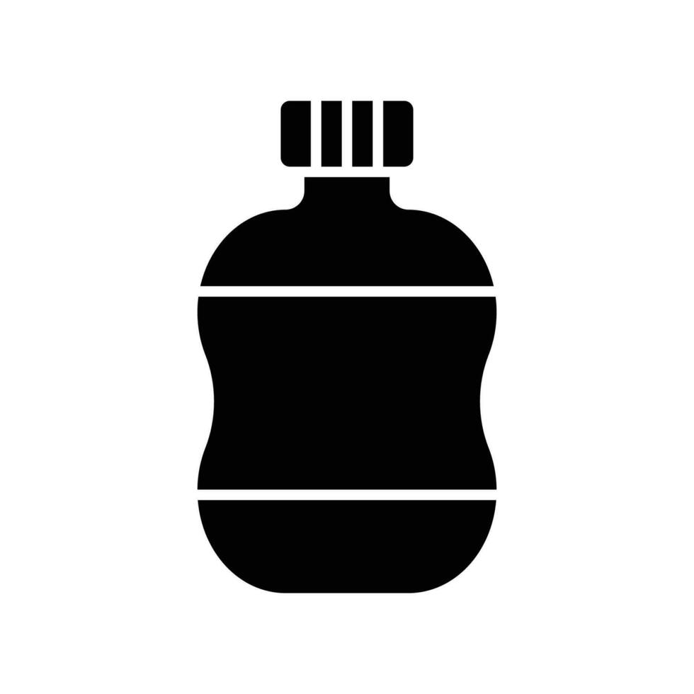 Wasser Flasche Symbol Vektor Design Vorlage einfach und modern