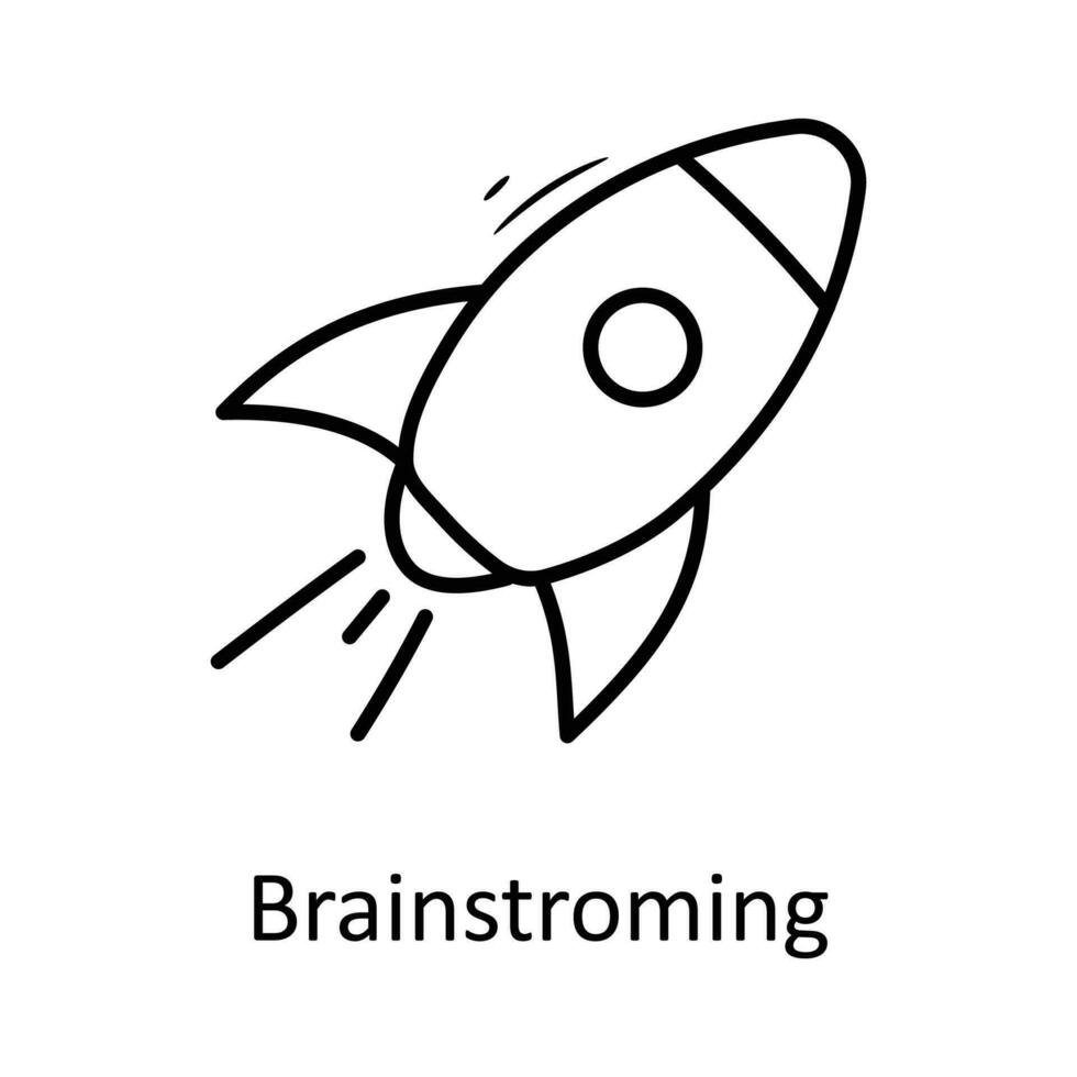 Brainstorming Vektor Gliederung Symbol Design Illustration. Geschäft Symbol auf Weiß Hintergrund eps 10 Datei