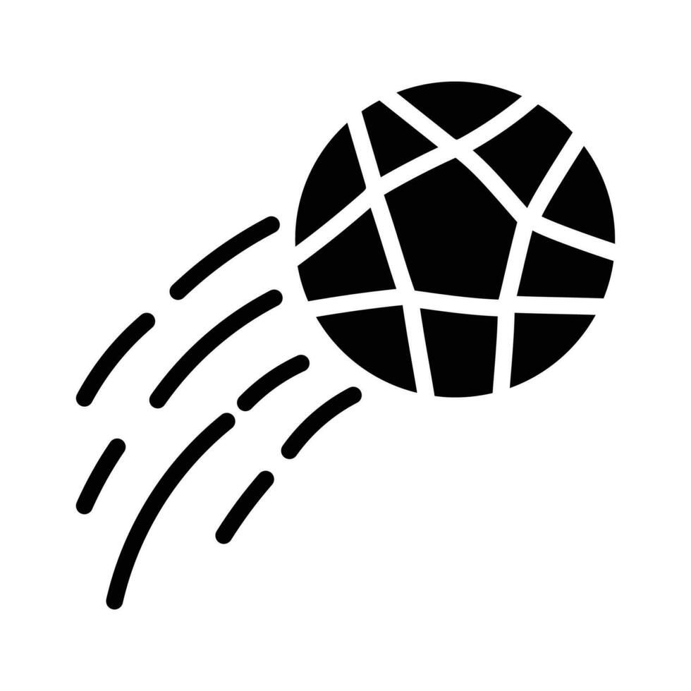 Fußball Vektor solide Symbol Design Illustration. olympisch Symbol auf Weiß Hintergrund eps 10 Datei