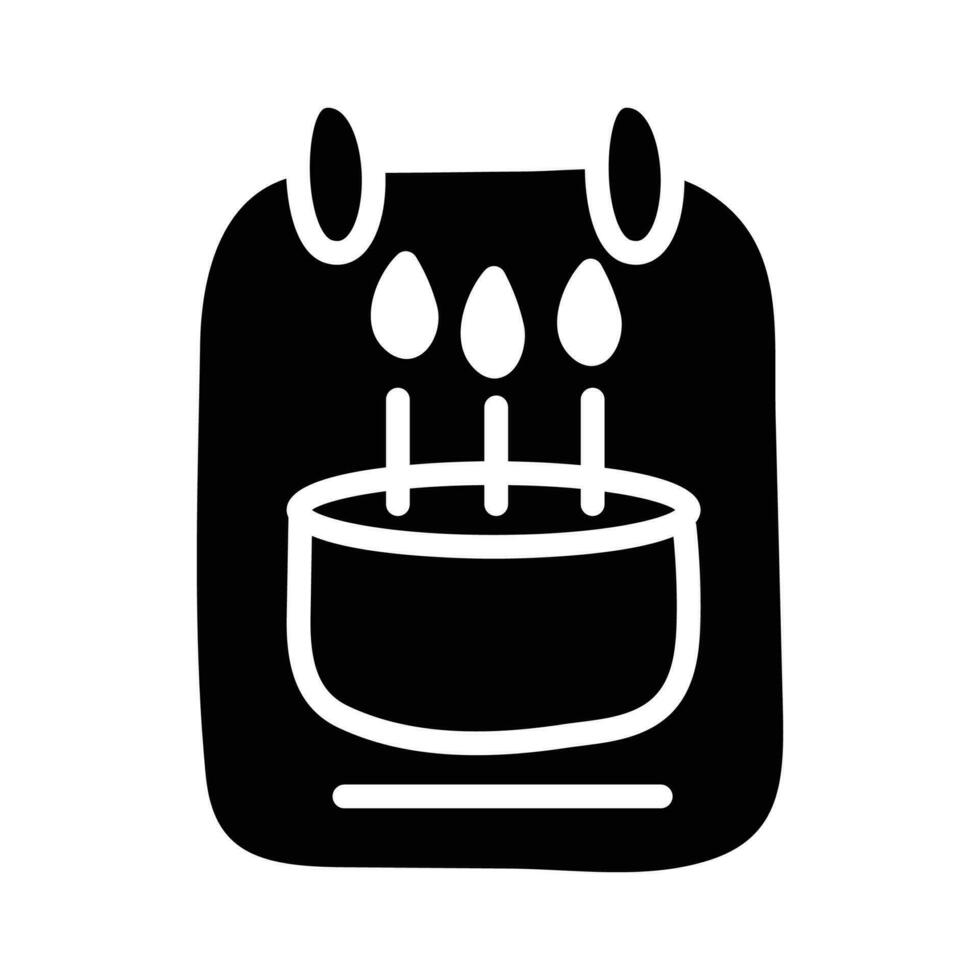 Datum Vektor solide Symbol Design Illustration. Party und feiern Symbol auf Weiß Hintergrund eps 10 Datei
