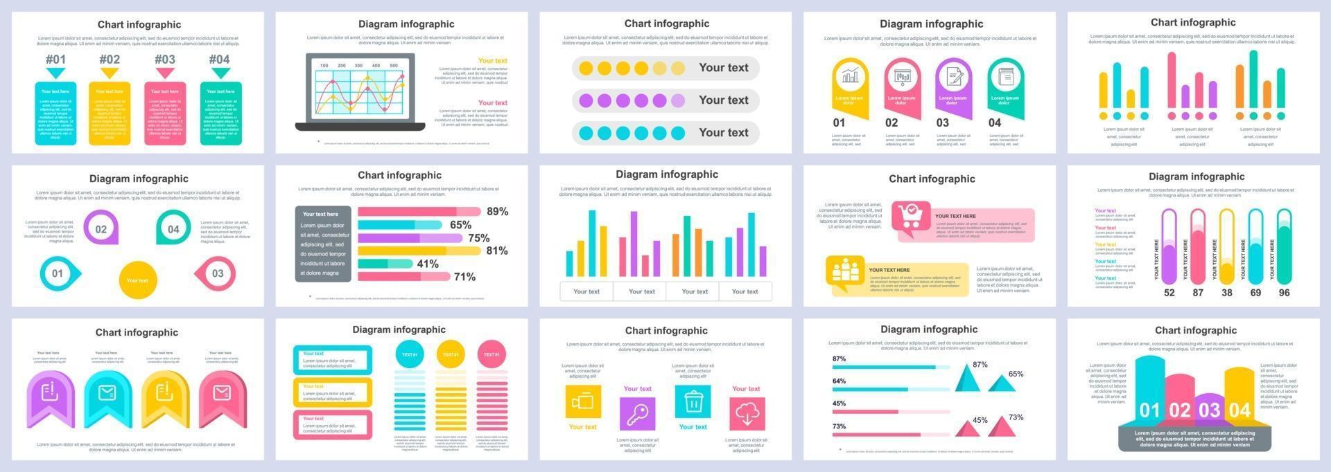 Business und Finanzen Infografiken Präsentation Folien Vorlage Vektor-Design-Vorlage vektor