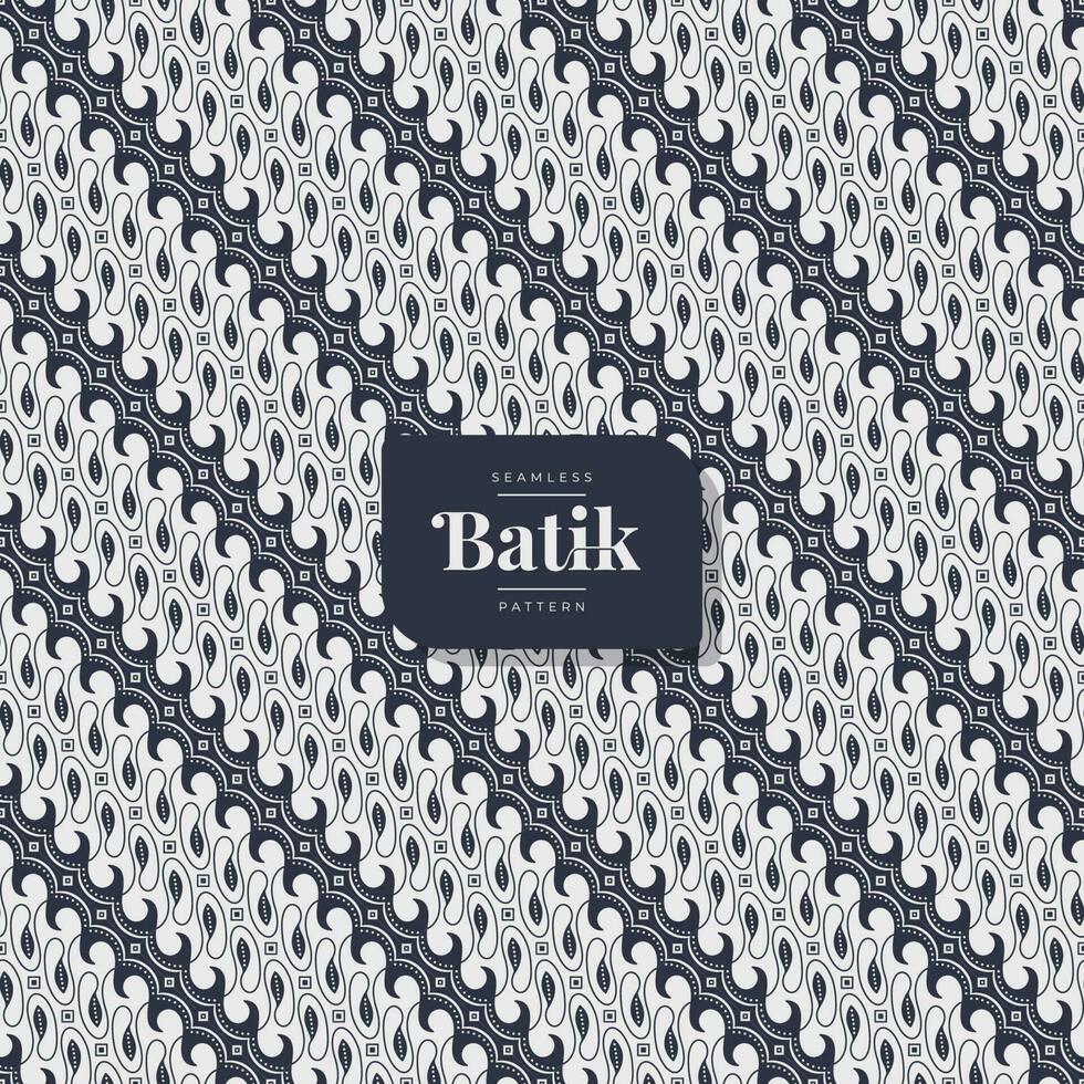 minimalistisk elegant batik konst sömlös mönster vektor