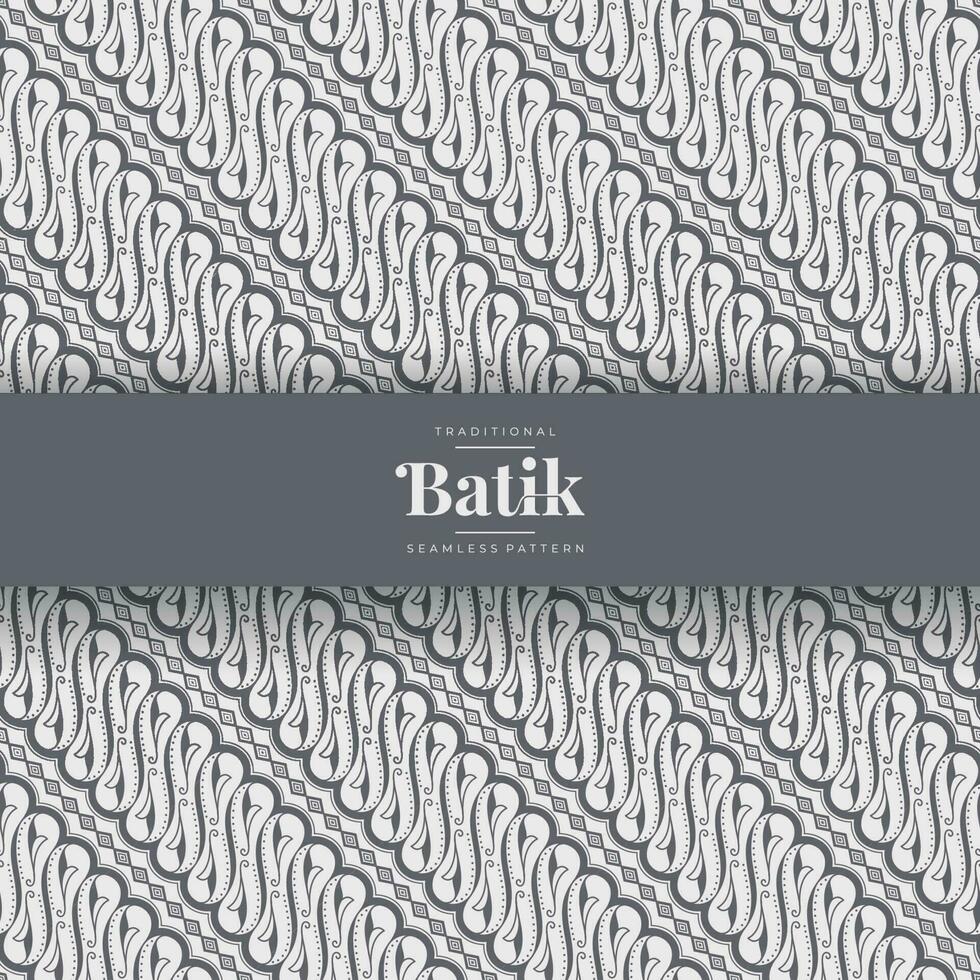 indonesisch Batik nahtlos Muster Vorlage vektor