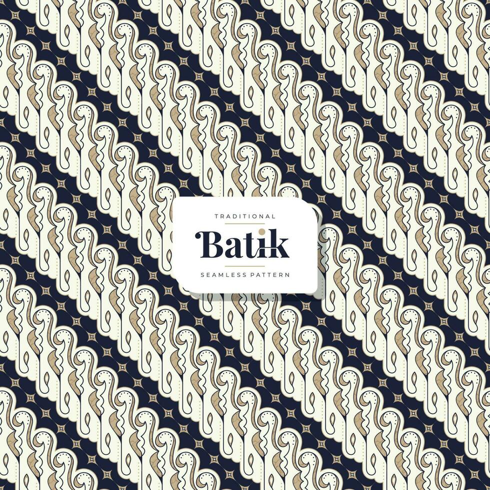 geometrisch traditionell Batik nahtlos Muster vektor