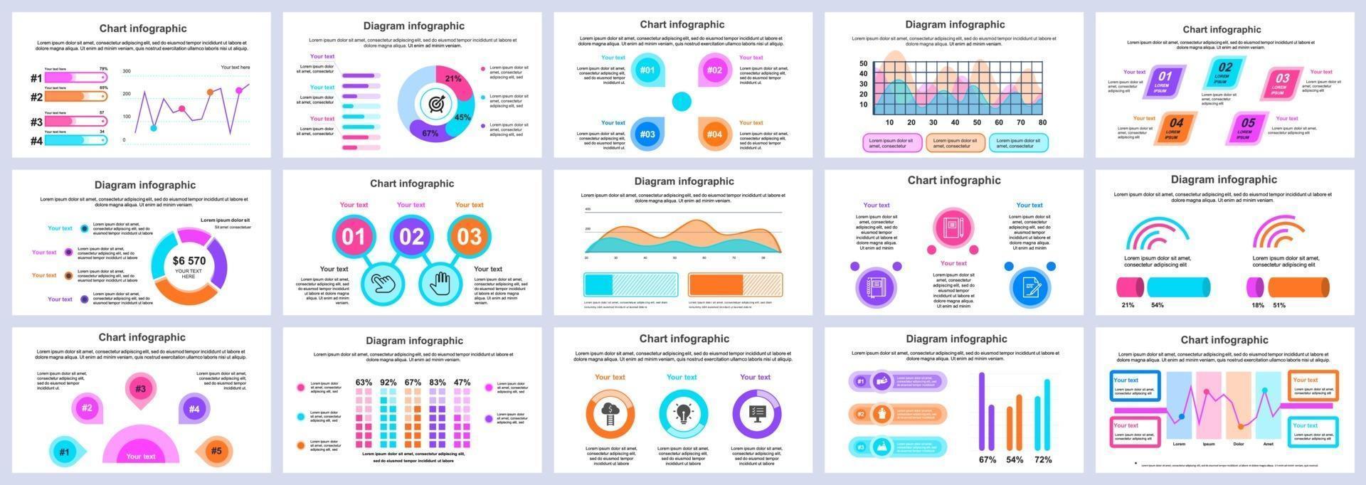 Business und Finanzen Infografiken Präsentation Folien Vorlage Vektor-Design-Vorlage vektor