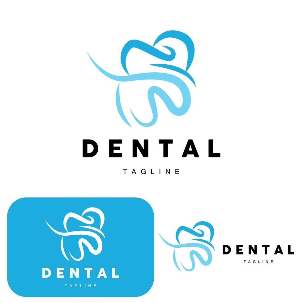 tand logotyp, dental vård vektor, illustration ikon design vektor