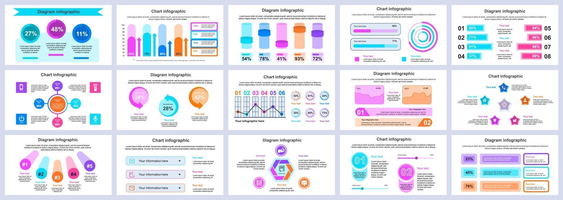 Business und Finanzen Infografiken Präsentation Folien Vorlage Vektor-Design-Vorlage vektor